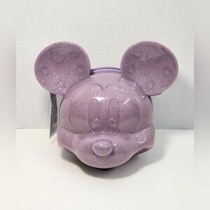 Disney Parks Loungefly Mickey Mouse Purple Molded Crossbody Bag - NWT